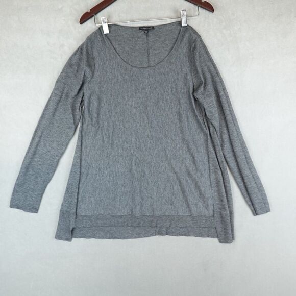 Eileen Fisher Sweaters - Eileen Fisher Sweater Alpaca Merino Tencel Womens S Pullover Lagenlook Boxy Gray